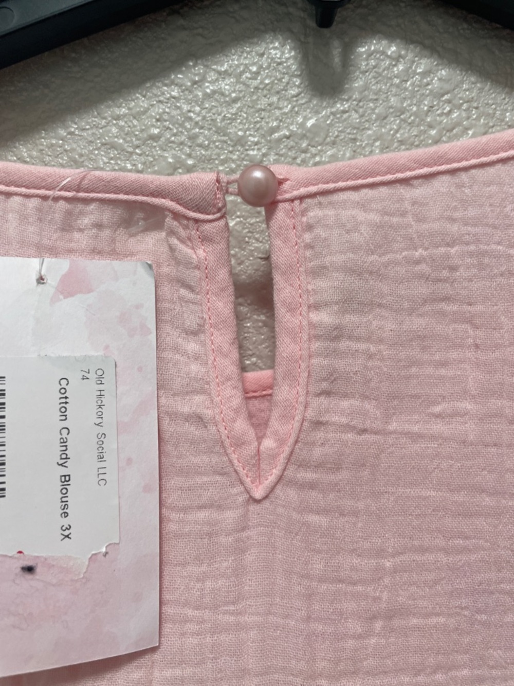Cotton Candy Women’s Ruffle Sleeve Blouse - Picture 5 of 6